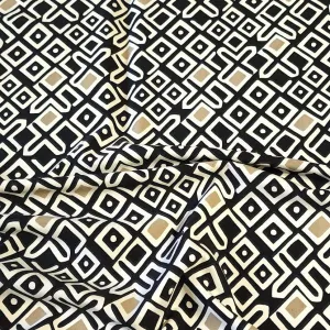 SWIM Fabric: Nylon Spandex Knit, Swimwear Fabric, Black Taupe White Print. Great Quality For Swimsuit and Activewear. Sold by the 1/2 yard