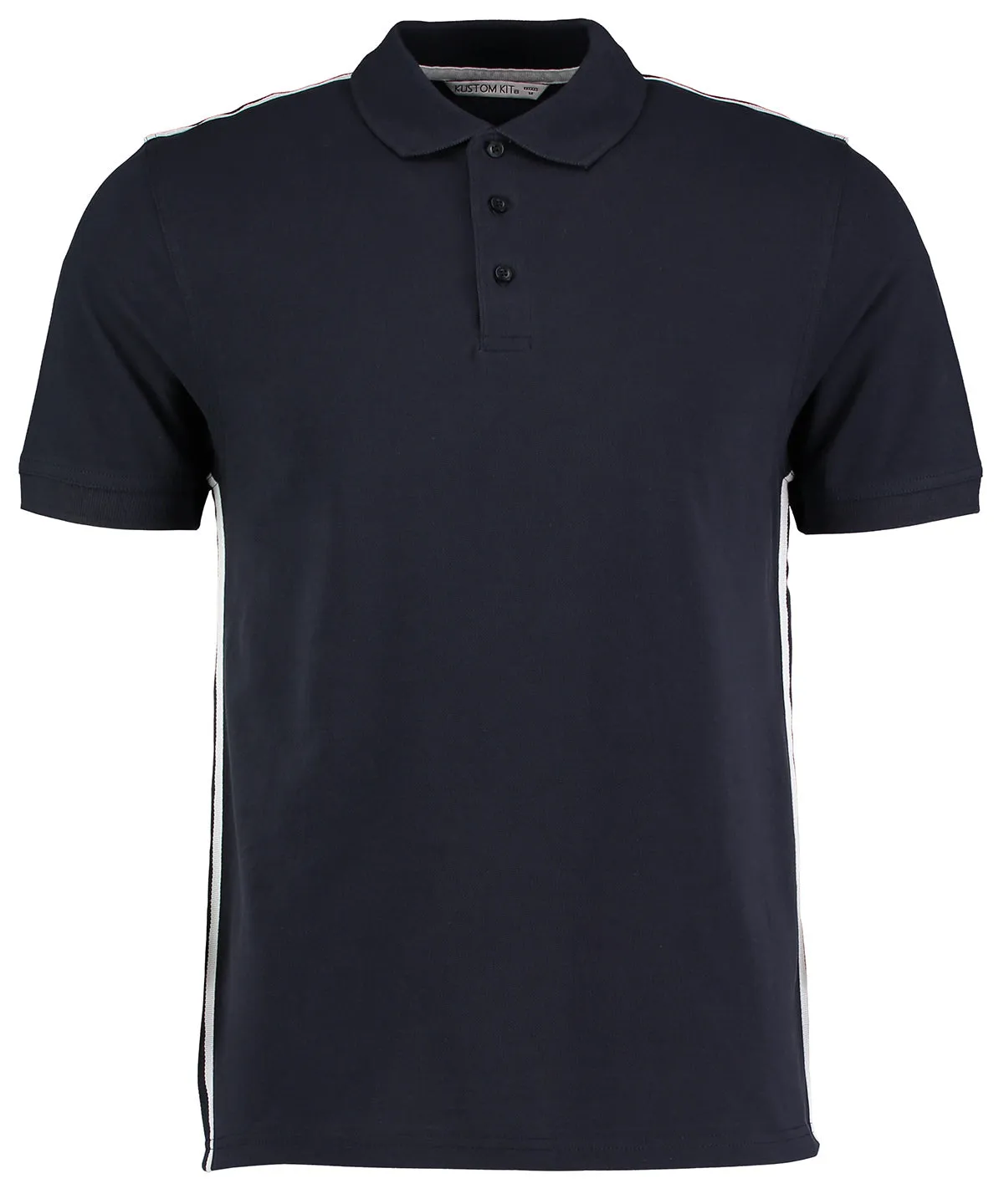 Team style slim fit polo shirt | Black/Red