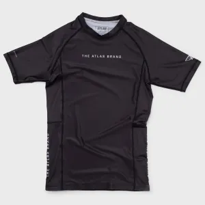 The Atlas Brand - Ranked BJJ Rash Guard - Black