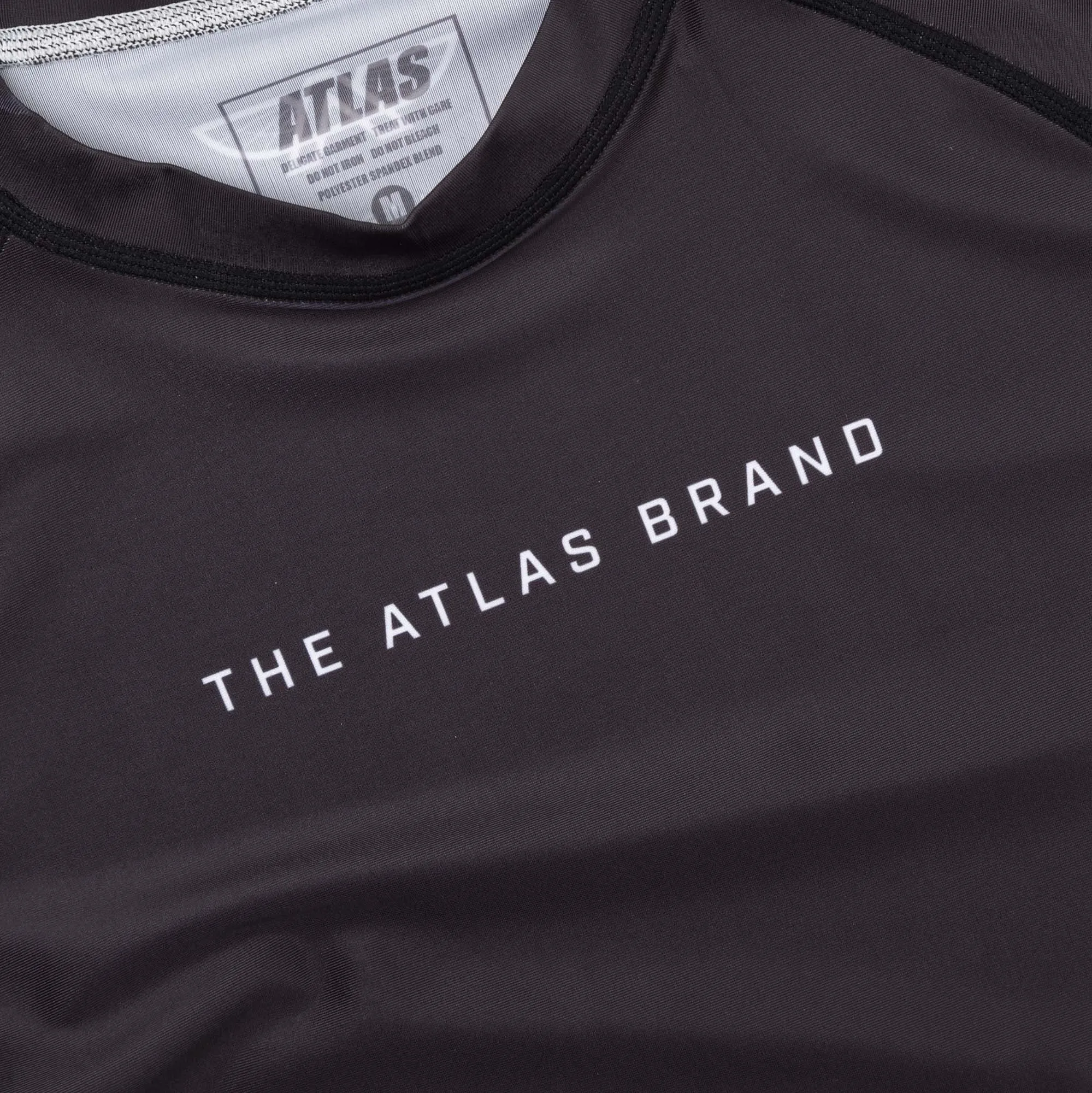 The Atlas Brand - Ranked BJJ Rash Guard - Black