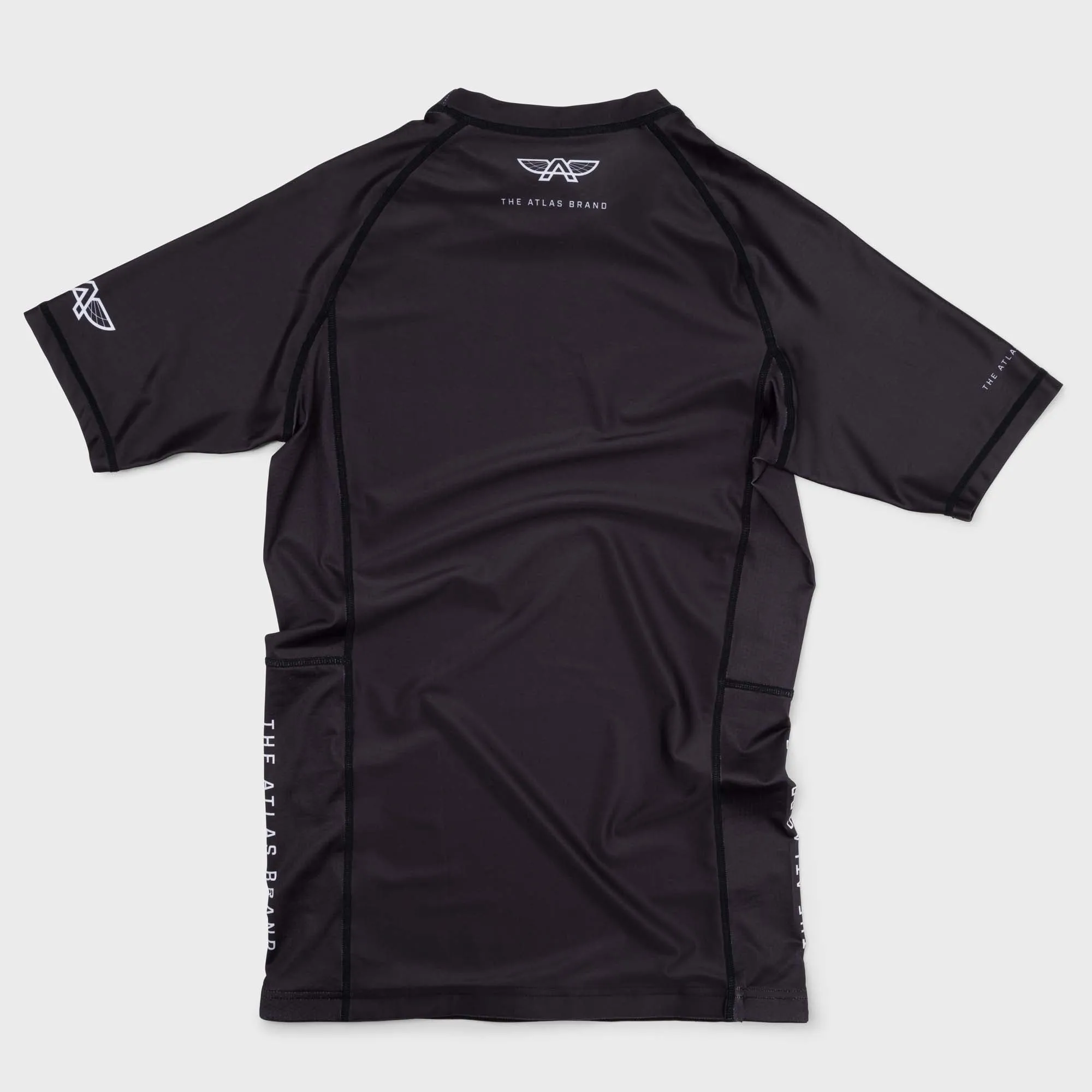 The Atlas Brand - Ranked BJJ Rash Guard - Black