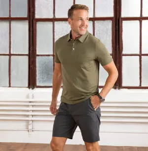 Threshold Knit Polo Slim Fit - Olive Green