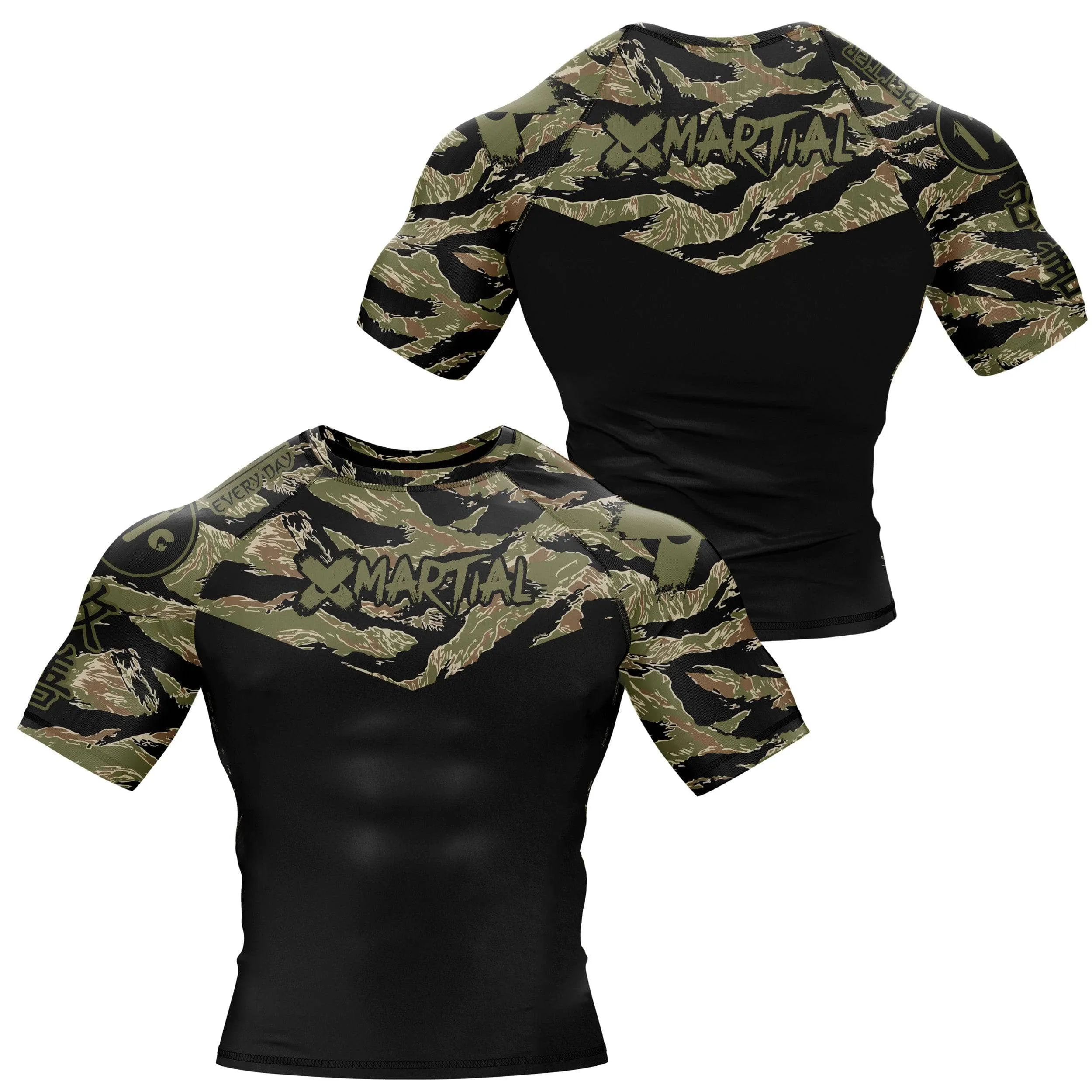 Tiger Camo BJJ Rash Guard