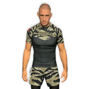 Tiger Camo BJJ Rash Guard