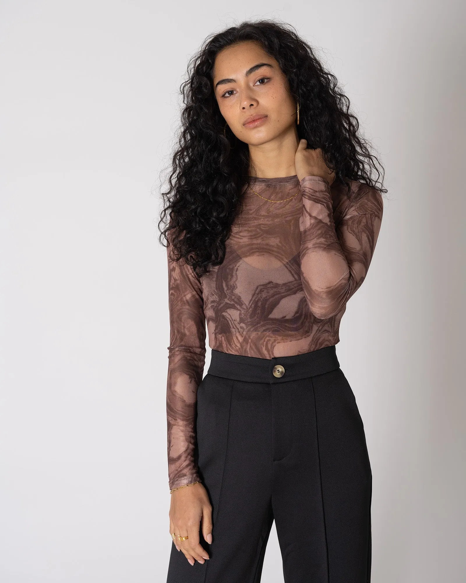 TILTIL Vin Mesh Top Rust Swirl