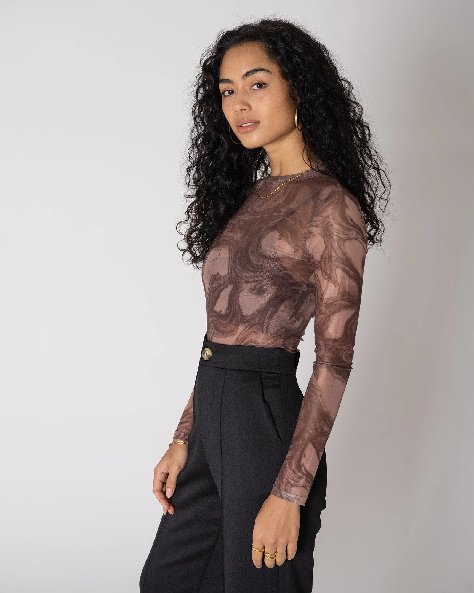 TILTIL Vin Mesh Top Rust Swirl