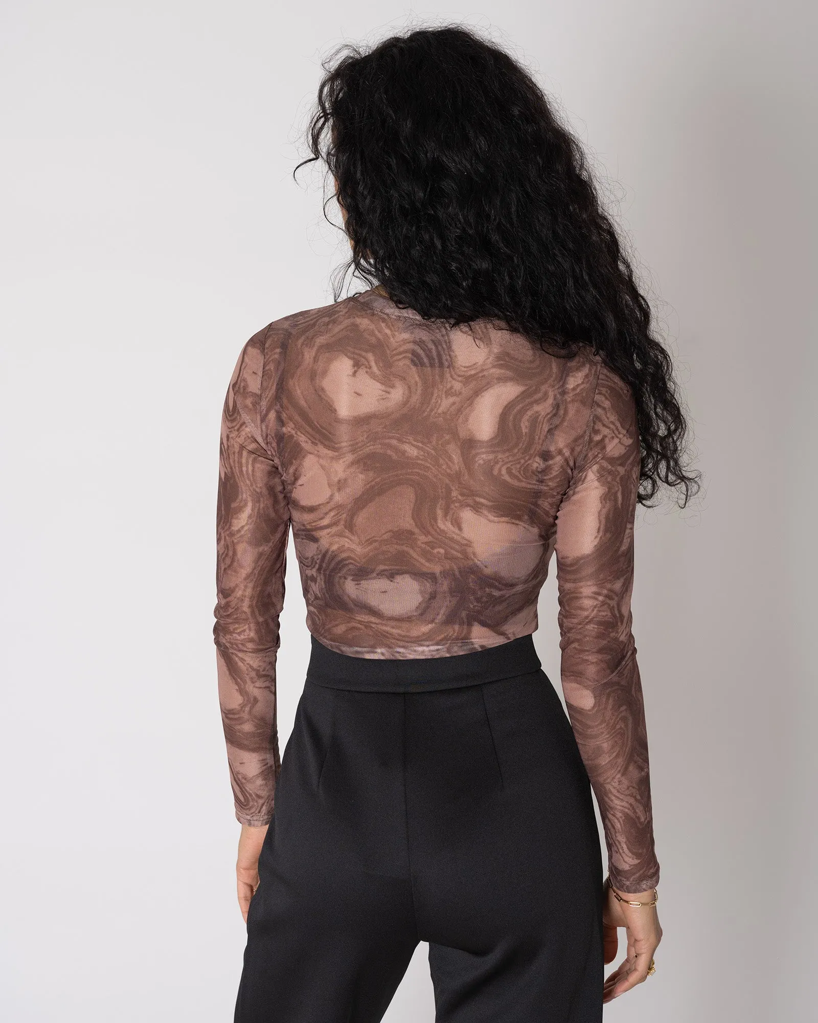 TILTIL Vin Mesh Top Rust Swirl