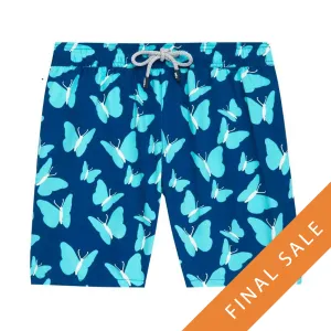 Tom & Teddy Boys Butterfly Swim Shorts BTRTR-J - Turquoise