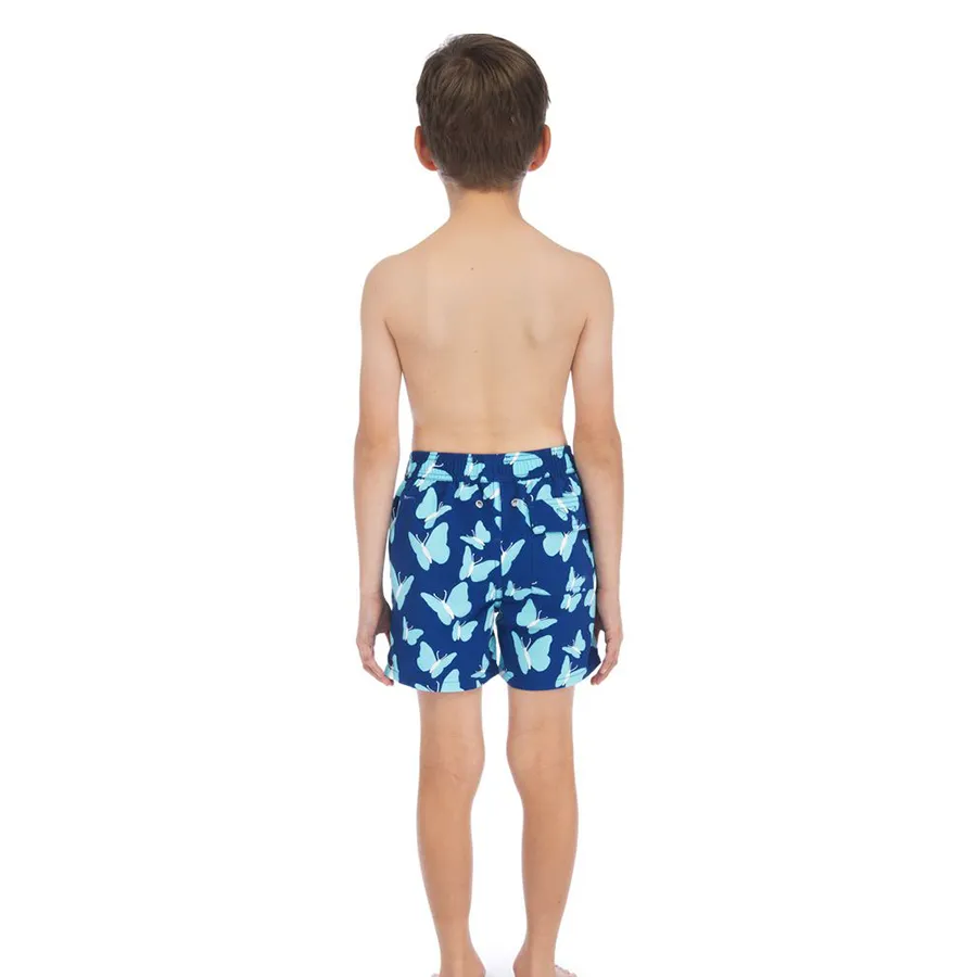 Tom & Teddy Boys Butterfly Swim Shorts BTRTR-J - Turquoise