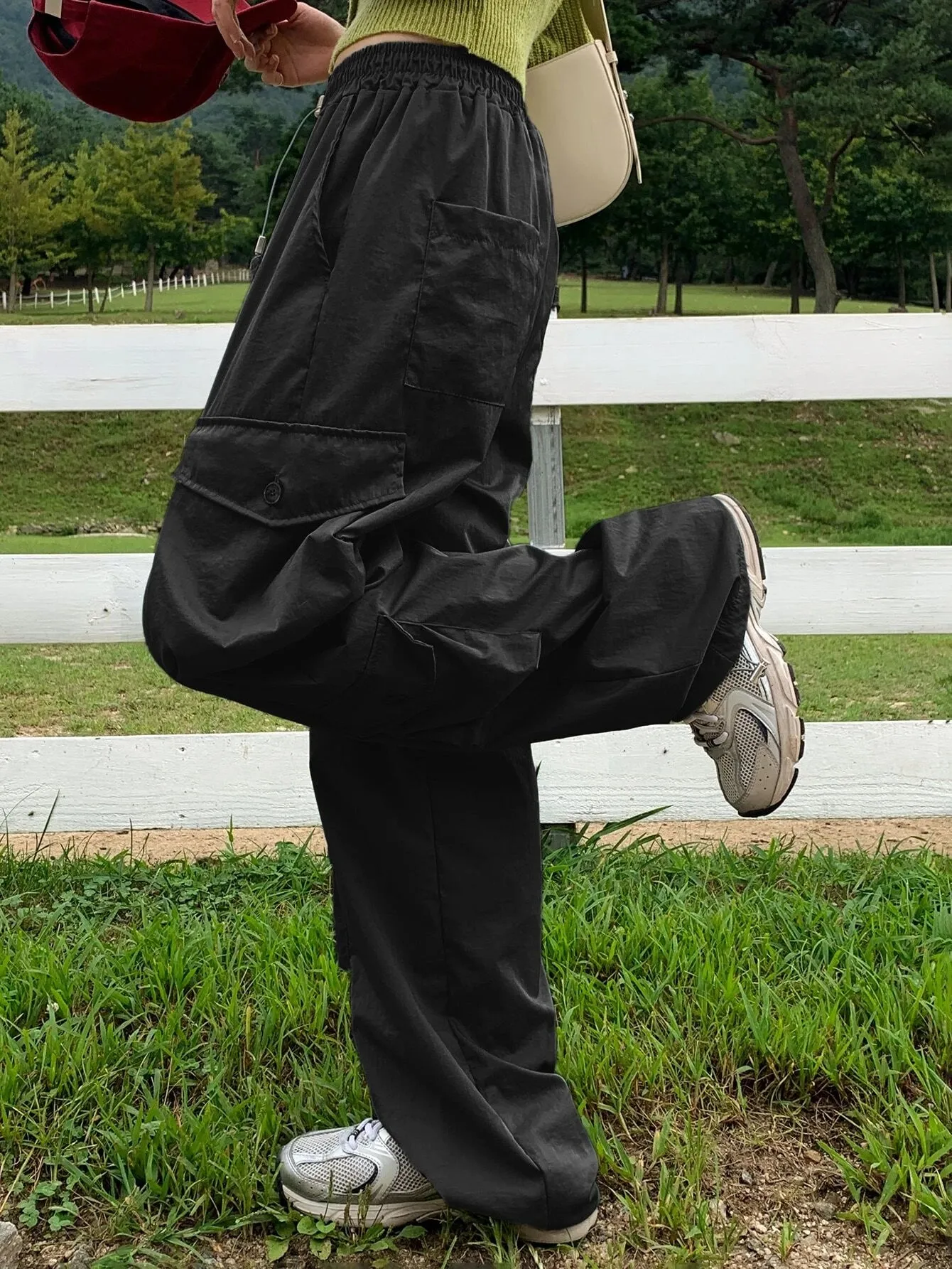 Trendy Flap Pocket Cargo Pants