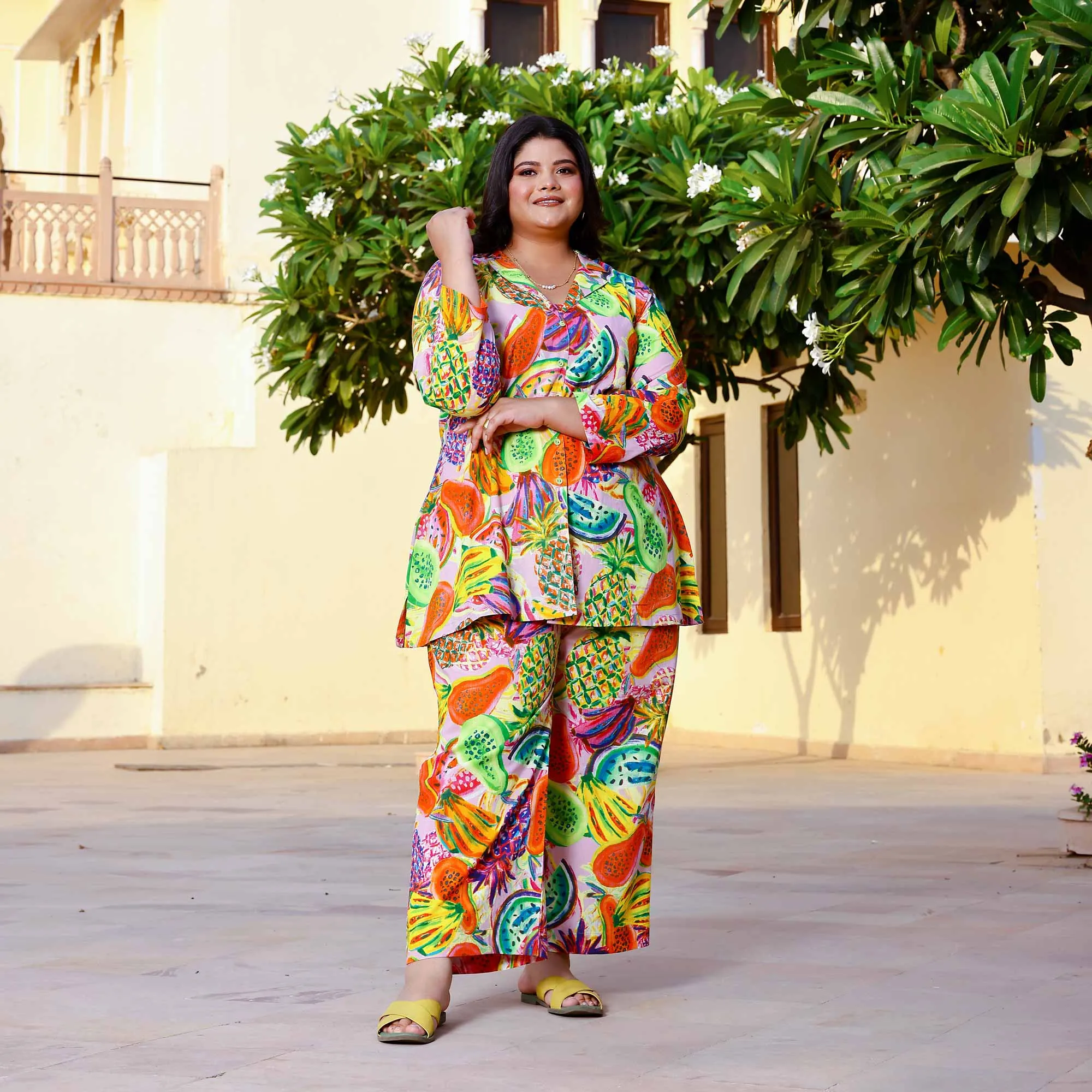 Tropical Tango Pop Cotton Co-ord Set