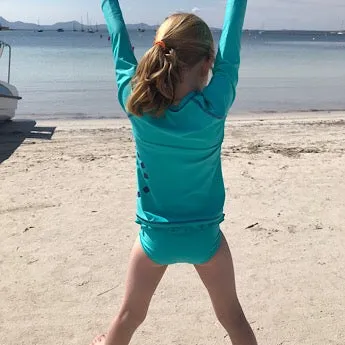 Turquoise bikini bottoms