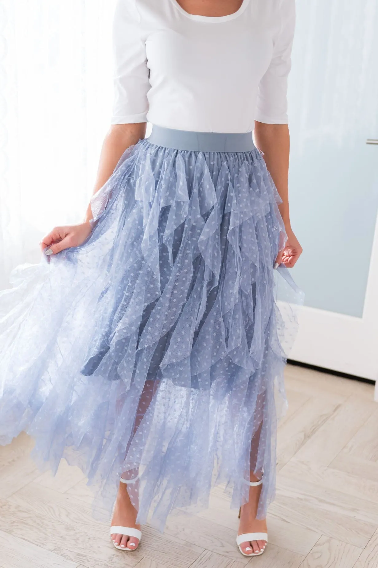 Until I Found You Modest Tulle Skirt