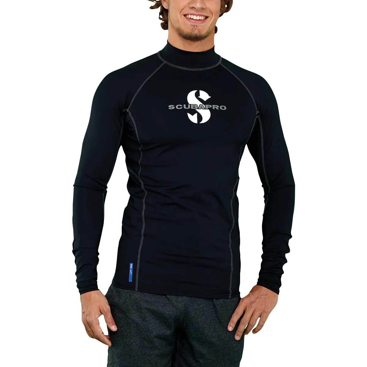 Used ScubaPro Black T-Flex Mens, Long Sleeve (UPF80)