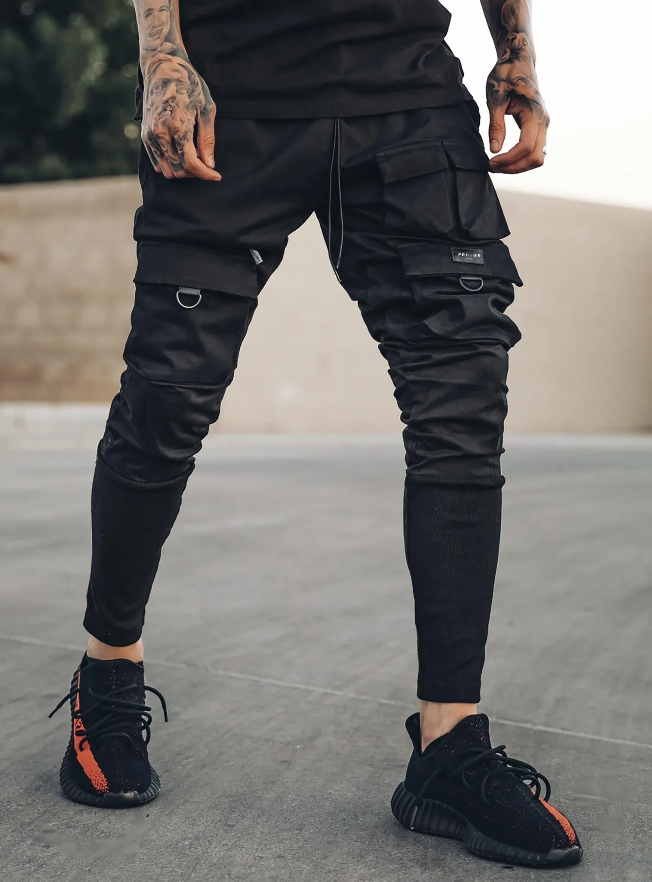 Utility Cargo Pants V7 in Black