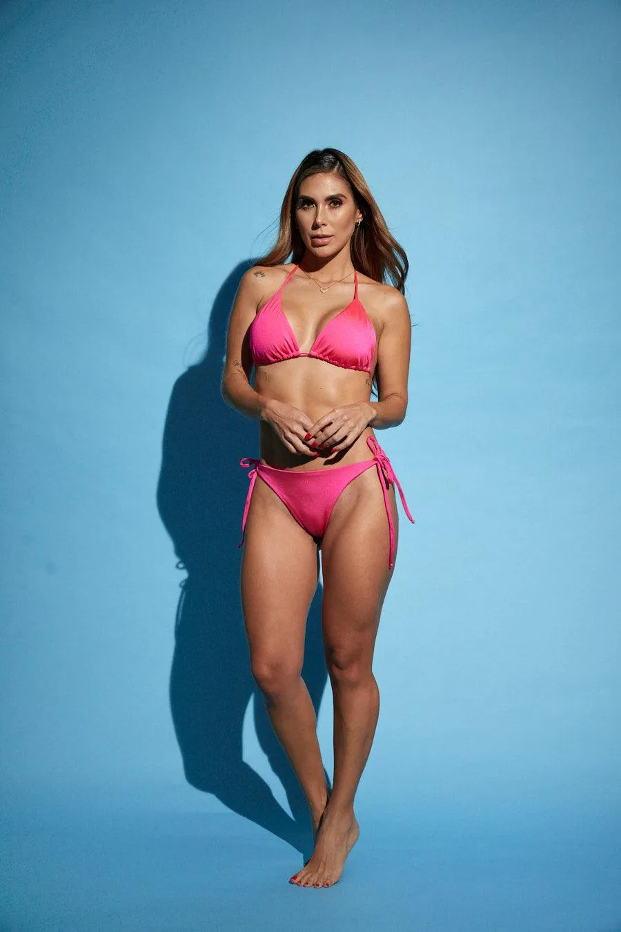 Vestido de Baño Triangulo 7003 Fucsia | Two pieces  Swimwear 7003 Fucsia