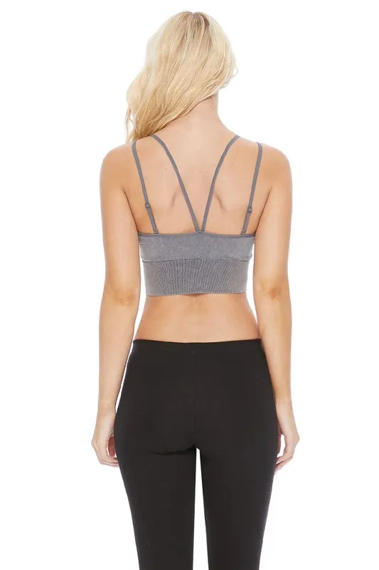 Vintage Wash Lattice Front Bralette