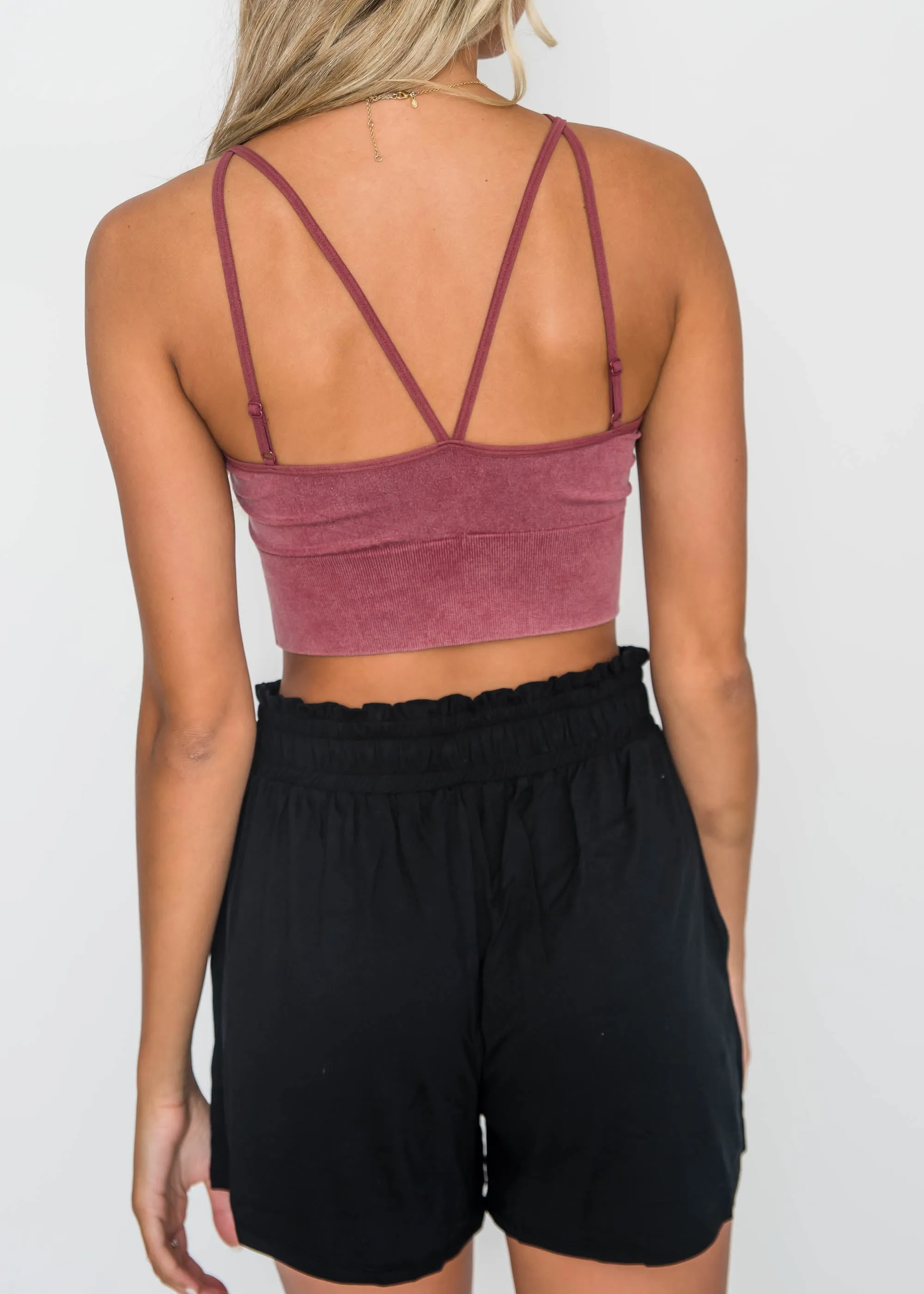 Vintage Wash Lattice Front Bralette