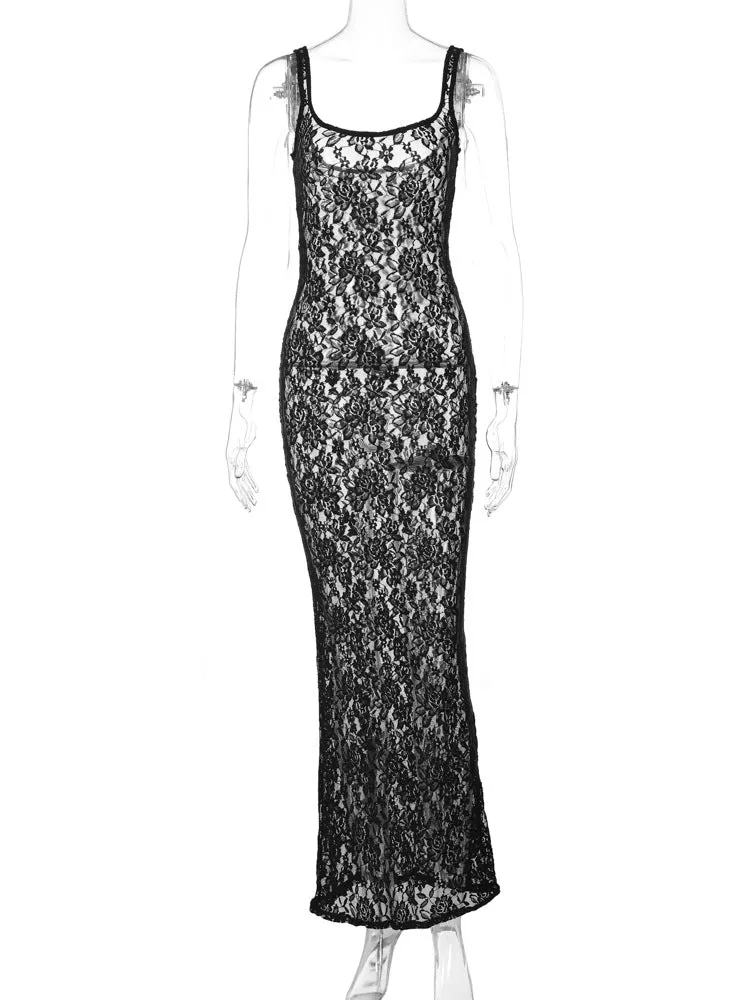 Vvsha Kariah Lace Maxi Dress
