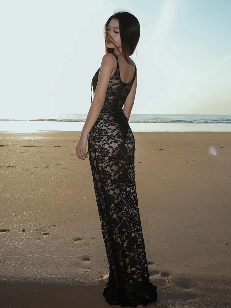 Vvsha Kariah Lace Maxi Dress