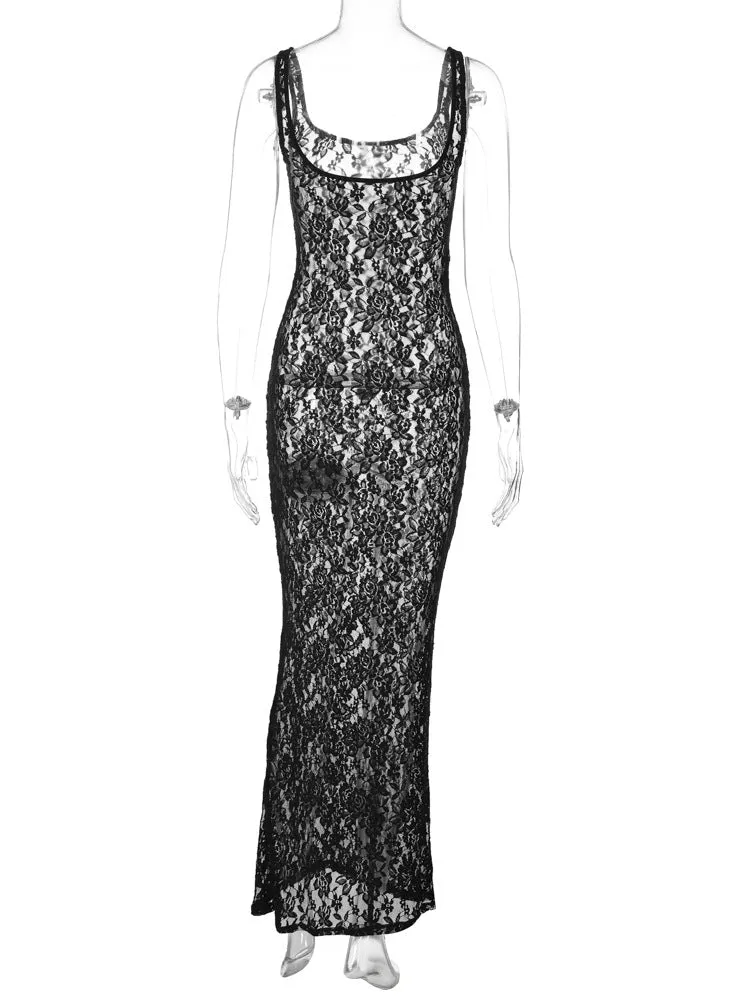 Vvsha Kariah Lace Maxi Dress