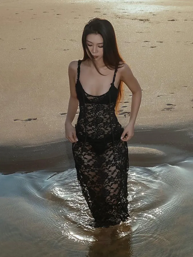 Vvsha Kariah Lace Maxi Dress