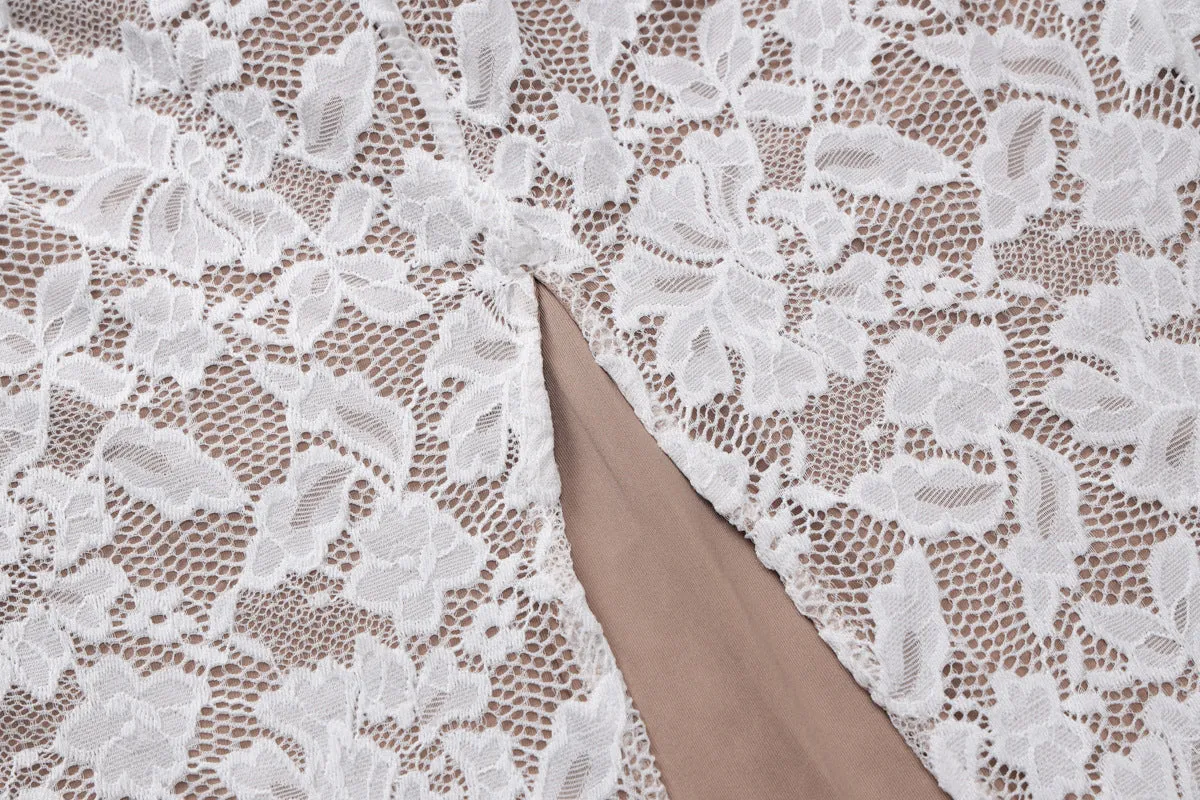 Vvsha Mireille Lace Maxi Dress