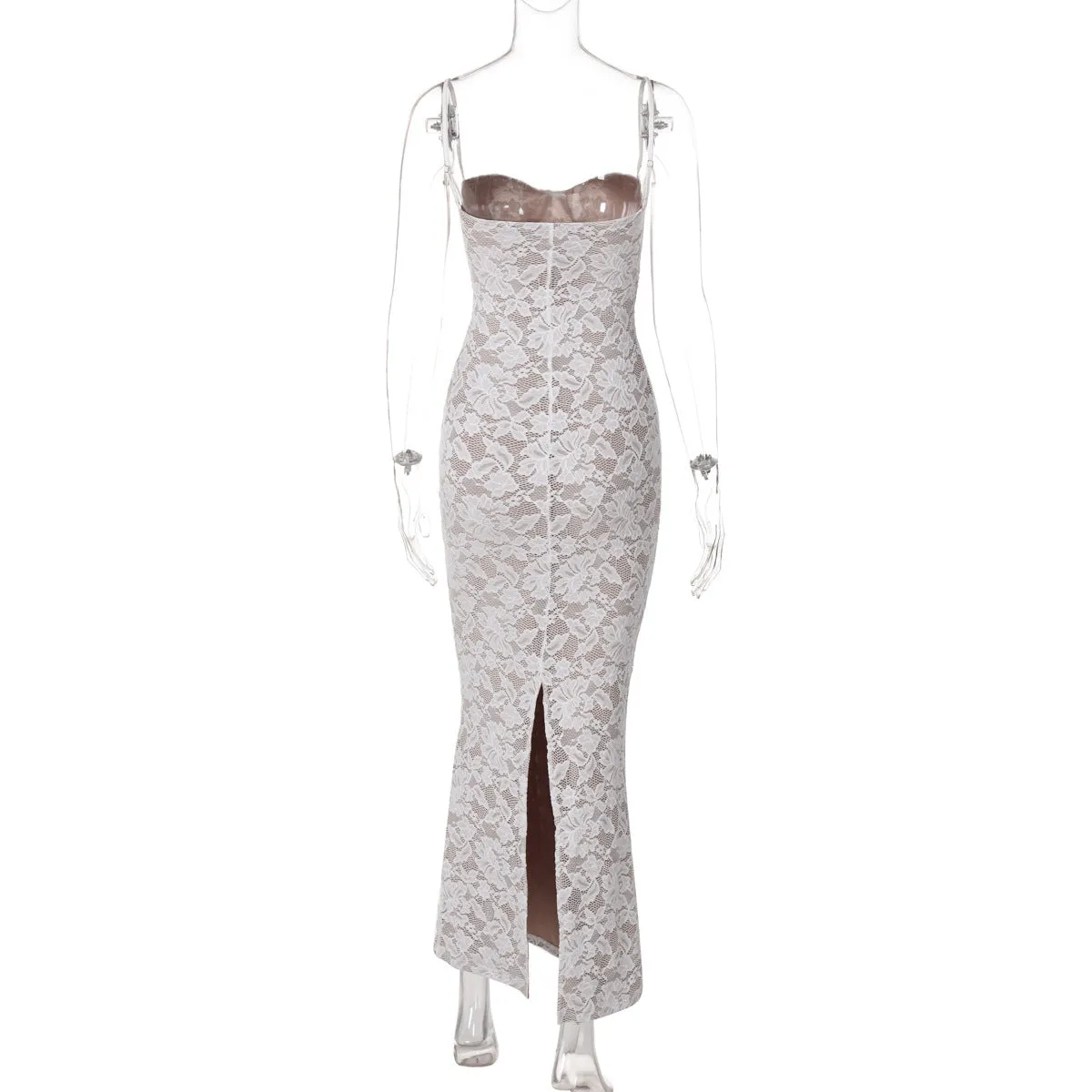 Vvsha Mireille Lace Maxi Dress