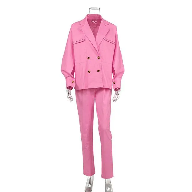 Way To Go Blazer Pant Sets