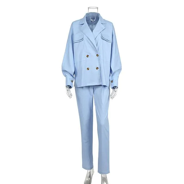 Way To Go Blazer Pant Sets