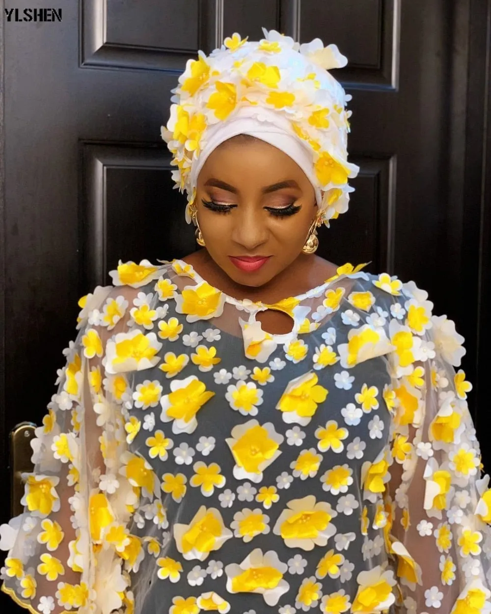 Women Dashiki Embroidered Traditional Boubou African Clothes