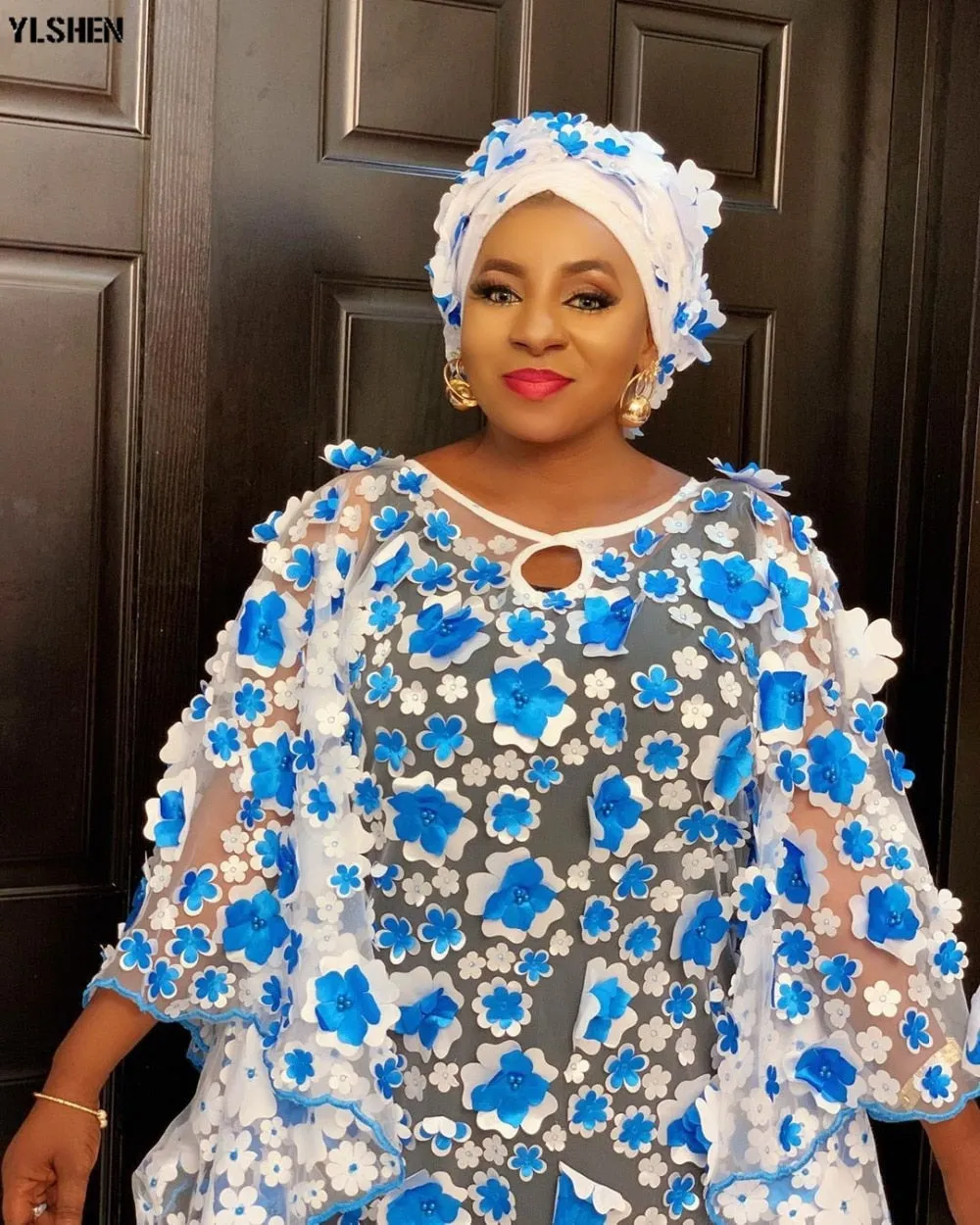 Women Dashiki Embroidered Traditional Boubou African Clothes