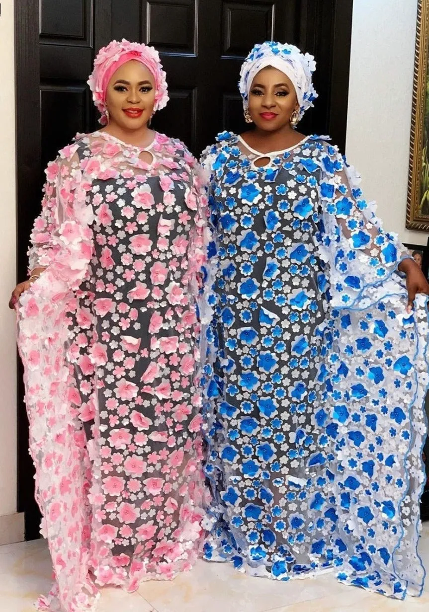 Women Dashiki Embroidered Traditional Boubou African Clothes