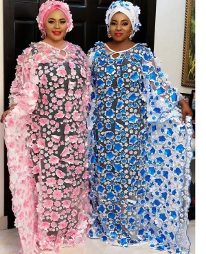 Women Dashiki Embroidered Traditional Boubou African Clothes