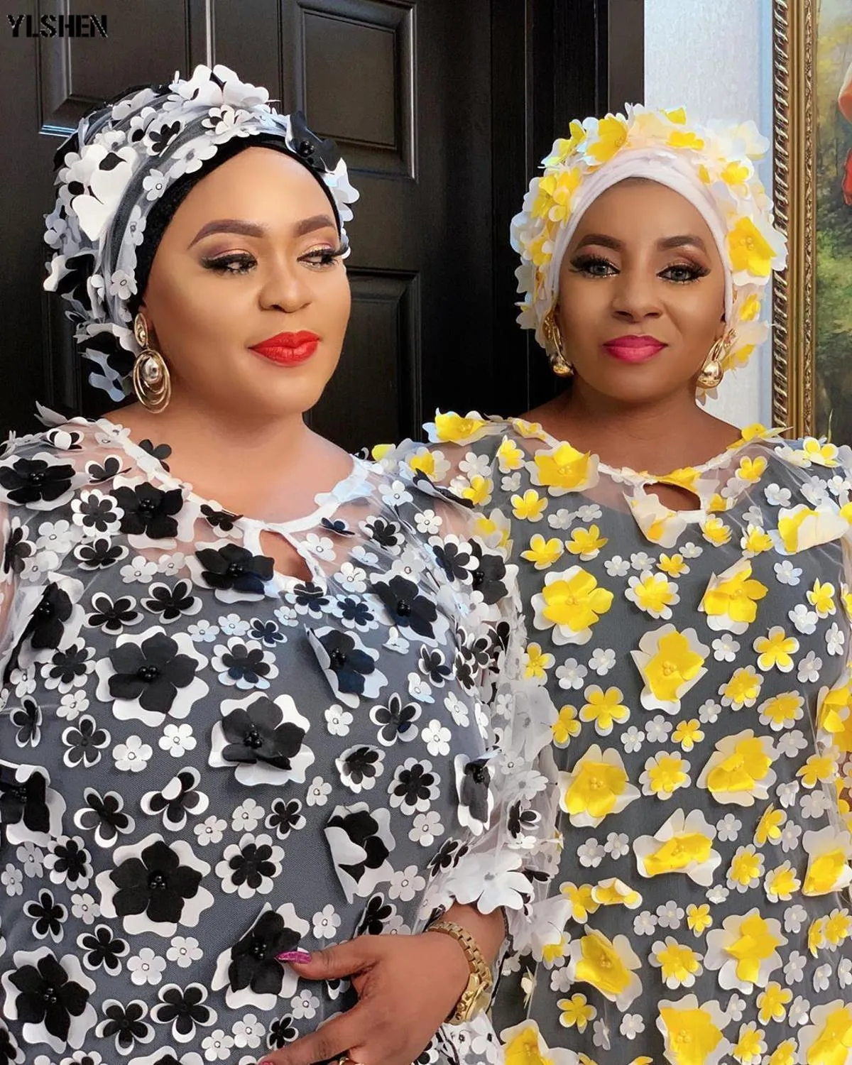 Women Dashiki Embroidered Traditional Boubou African Clothes