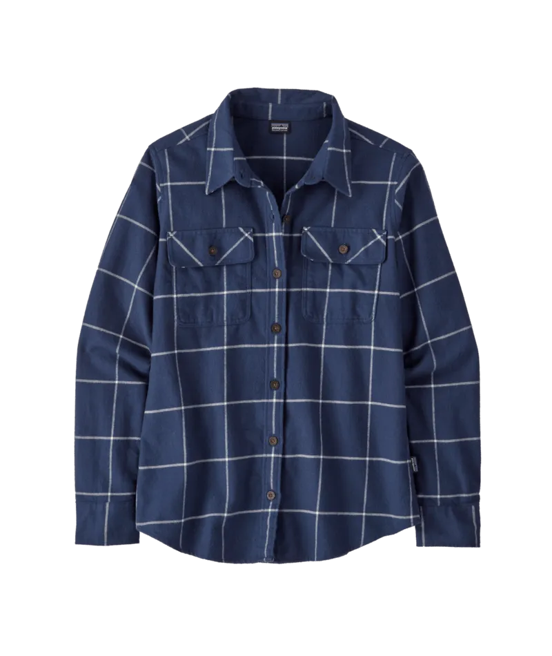 Women's Long-Sleeved Organic Cotton Midweight Fjord Flannel Shirt