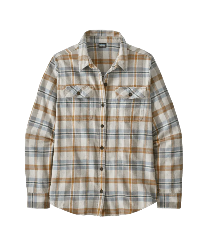 Women's Long-Sleeved Organic Cotton Midweight Fjord Flannel Shirt