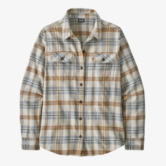 Women's Long-Sleeved Organic Cotton Midweight Fjord Flannel Shirt