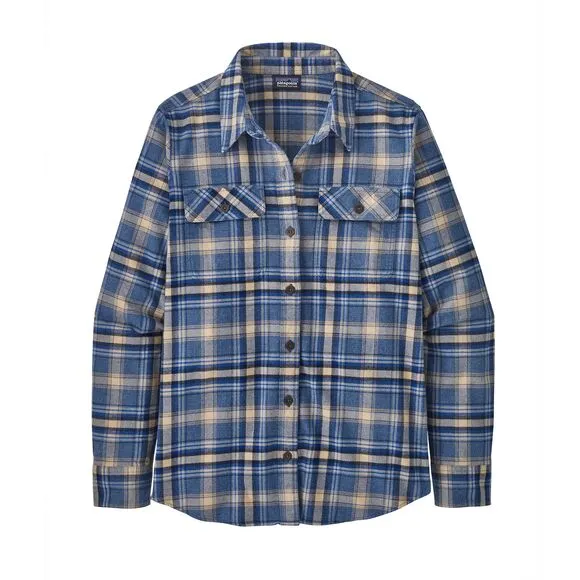 Women's Long-Sleeved Organic Cotton Midweight Fjord Flannel Shirt