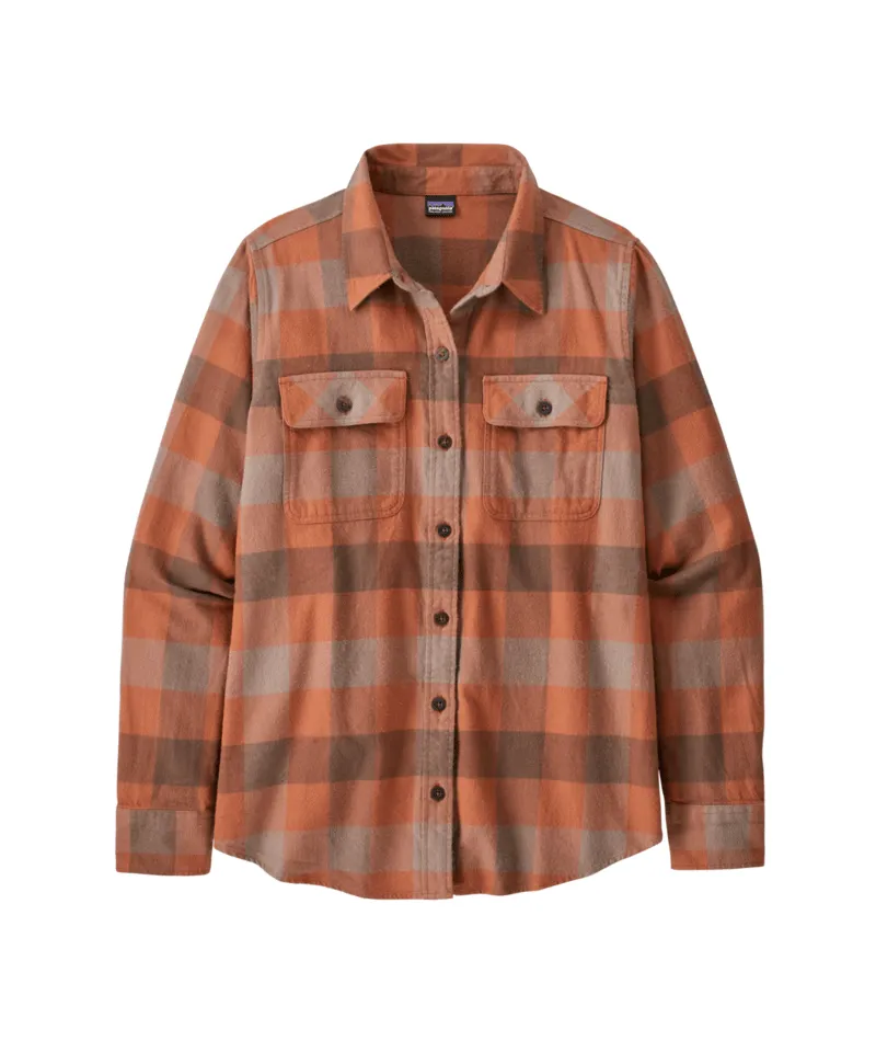 Women's Long-Sleeved Organic Cotton Midweight Fjord Flannel Shirt