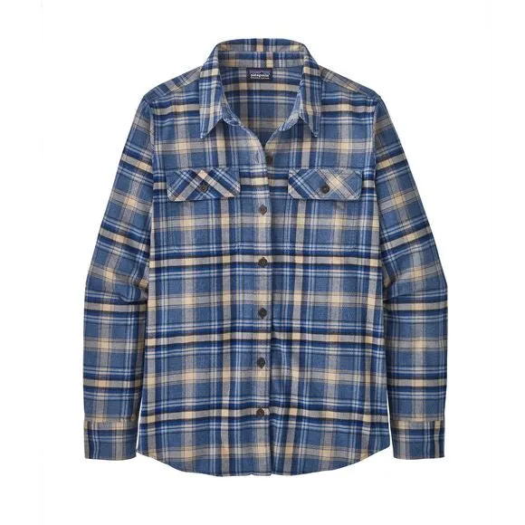 Women's Long-Sleeved Organic Cotton Midweight Fjord Flannel Shirt