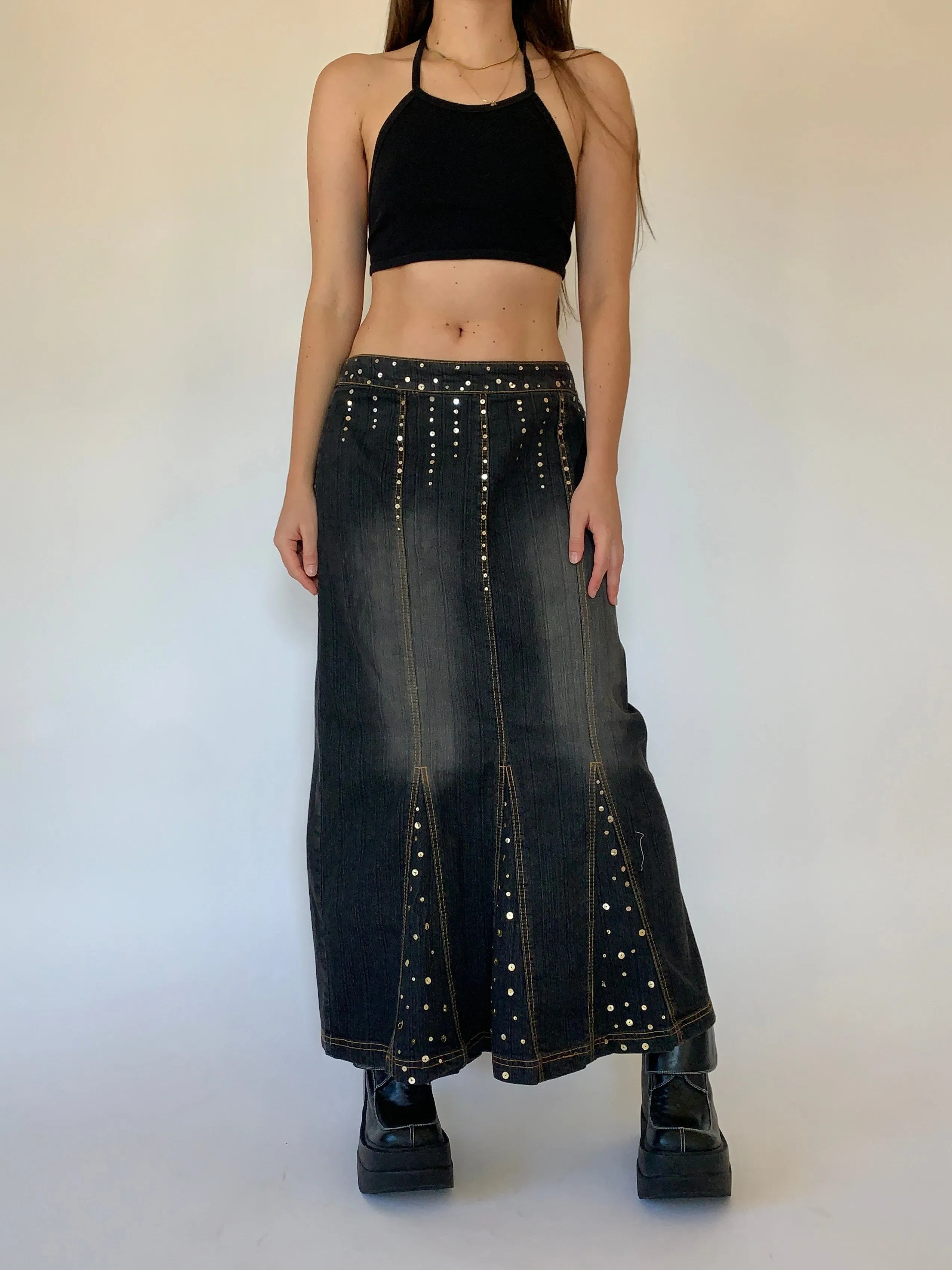 Y2K Denim Maxi