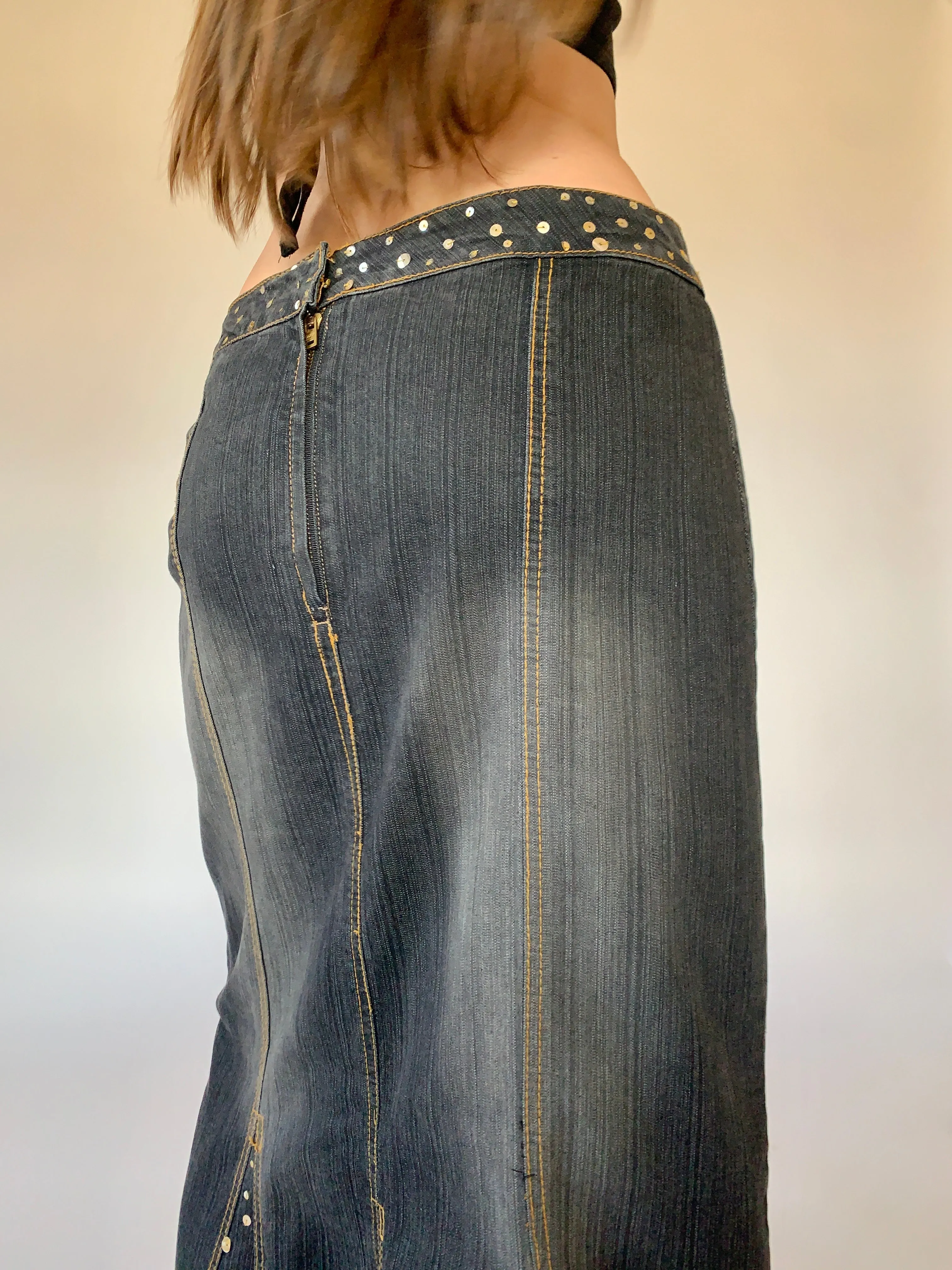 Y2K Denim Maxi