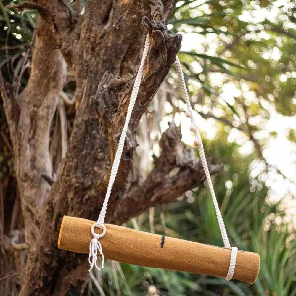 Yoga Mat Carrier Strap | Macrame Cotton | White | Adjustable Length