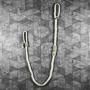 Yoga Mat Carrier Strap | Macrame Cotton | White | Adjustable Length